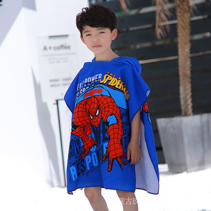 Fashion bata de baño spiderman