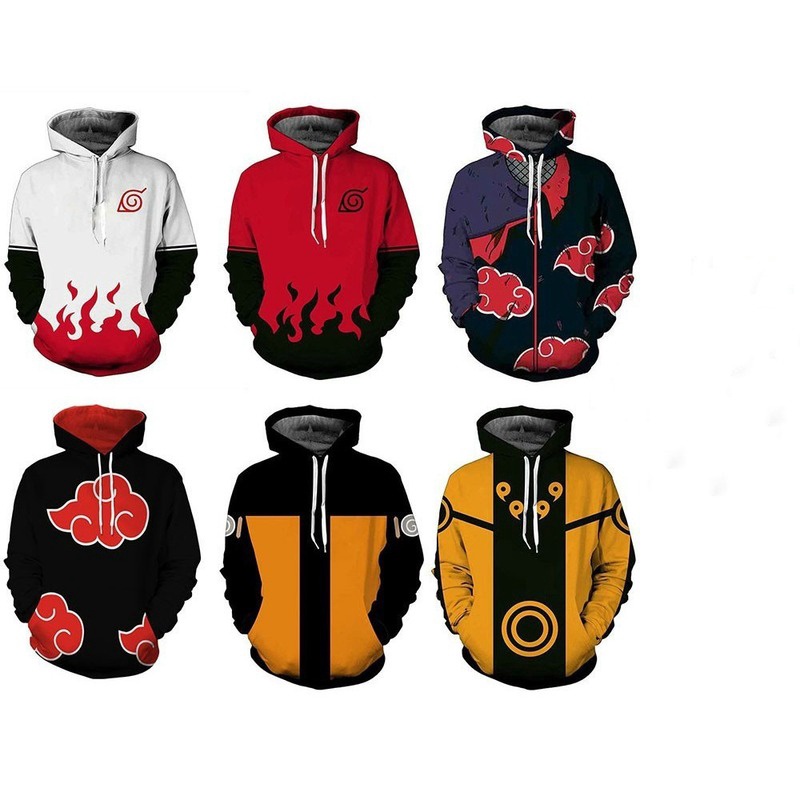 Sudaderas Con Capucha Con Estampado 3D De cosplay Naruto Akatsuki