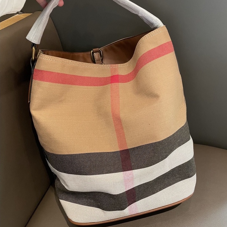 Vegan Burberry Mujeres Cuero Diseñador Bolso Hobo Bolsos De Hombro Cruzado  Cubo | Shopee México