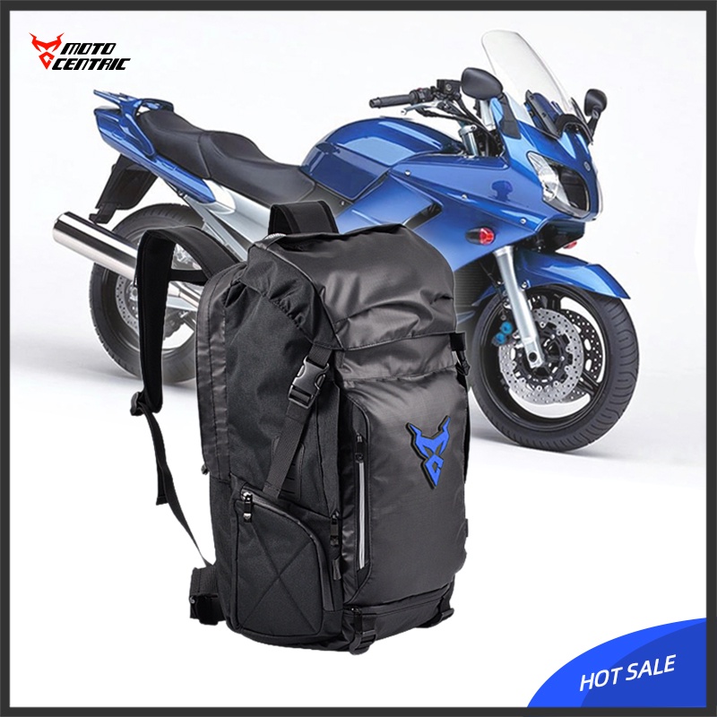  Bblll Universal MC-0099 452453CM Moto Centric Outdoor Riding  Package Mochila Moto Casco Mochila, Azul Etiqueta : Automotriz