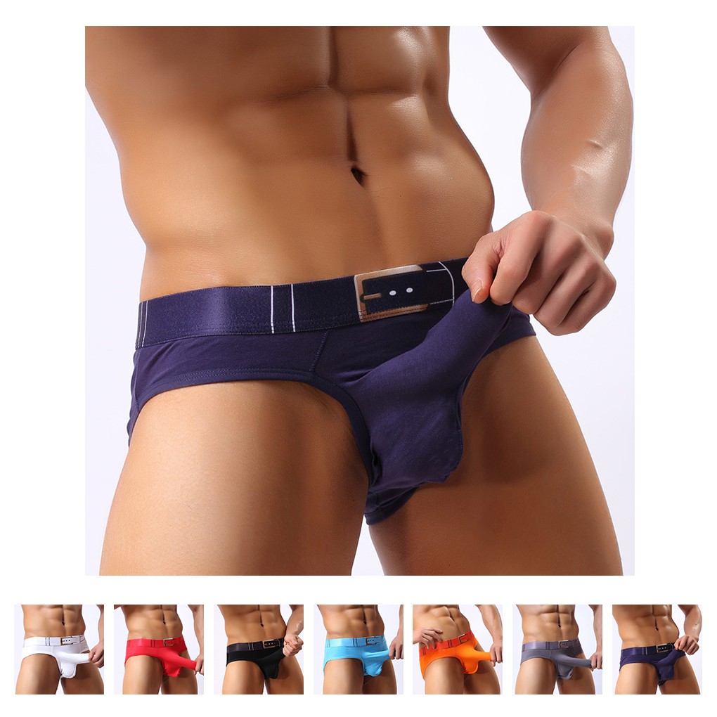 Calzoncillos De Algodón Transpirables Ropa Interior sexy Para Hombre |  Shopee México