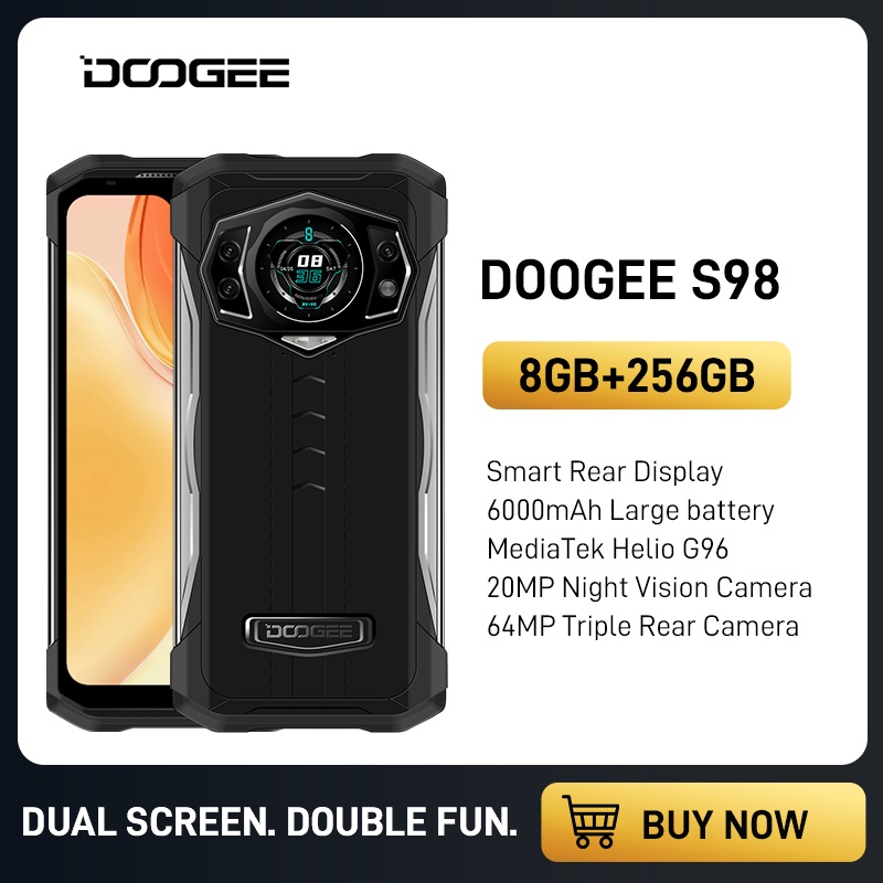 DOOGEE S98 Pro [2022] Movil Resistente 8GB RAM+256GB ROM, Cámara  48MP+Visión Nocturna