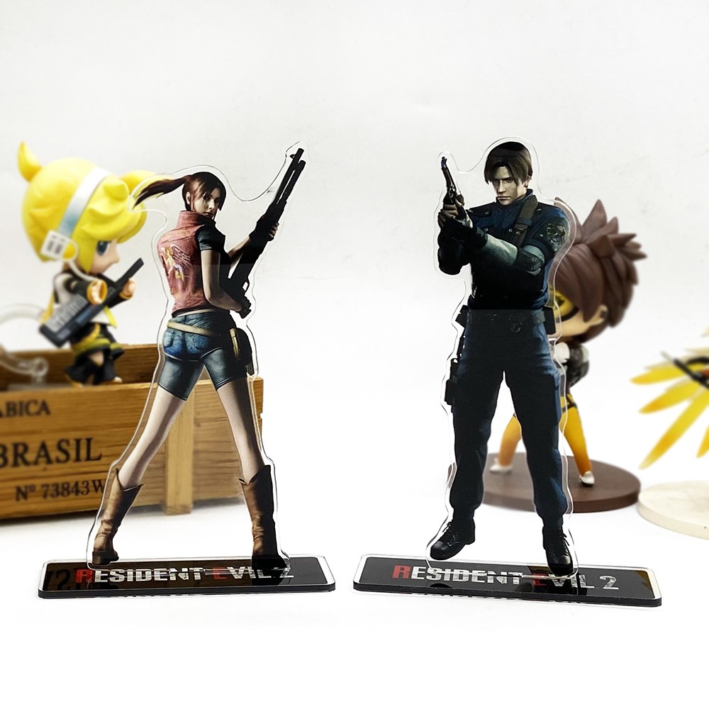 Resident Evil 2 Leon Claire acrylic stand figure toy model desk decoration  | Shopee México