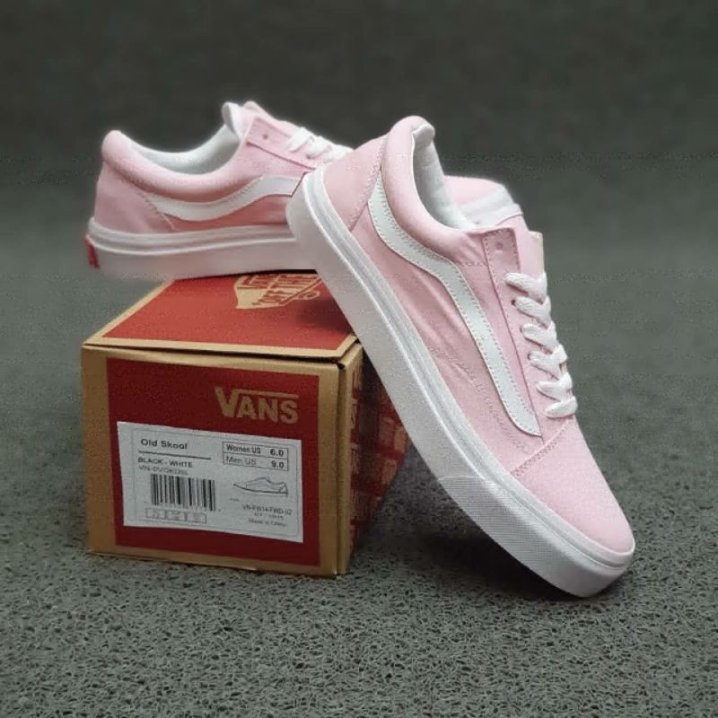 Vans rosa pastel hot sale