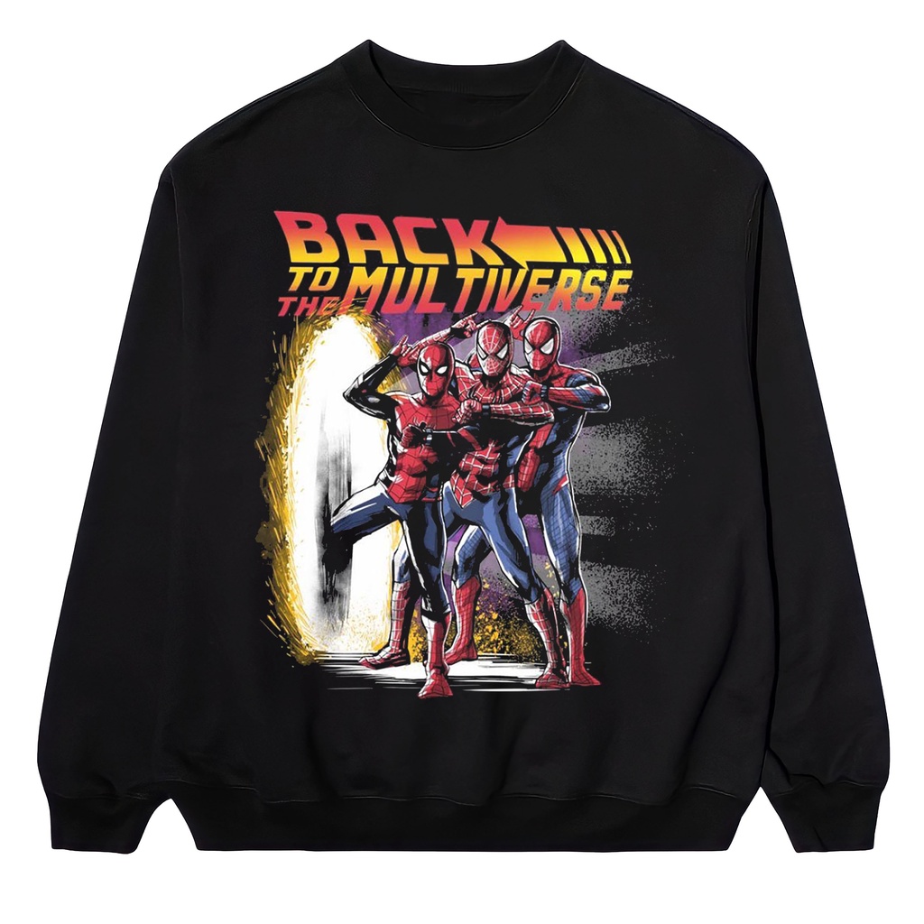 Cuello redondo | Sudadera | Suéter | Suéter multiverso Spiderman | Shopee  México