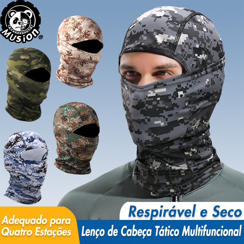Musion-Máscara Facial Pasamontañas Bandana Impreso Militar Camuflaje Casco  Para Entrenamiento Táctico Ciclismo Esquí Caza