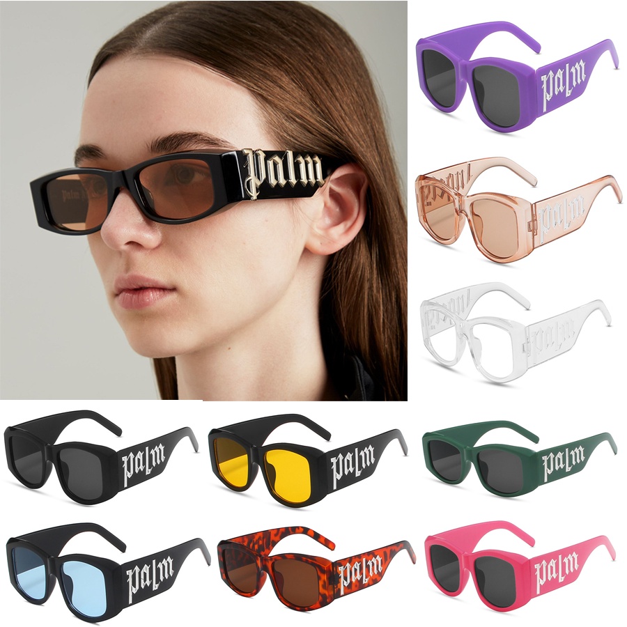 3 piezas/set de gafas de sol de moda con marco cuadrado para mujer con  decoración de cadena para la vida diaria, Mode de Mujer