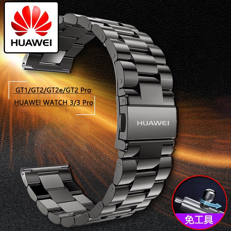 Original Huawei Watch 2 3 3pro GT2 Pro GT3 46mm42mm GT2e Acero Inoxidable Hombres Correa De Negocios Shopee Mexico