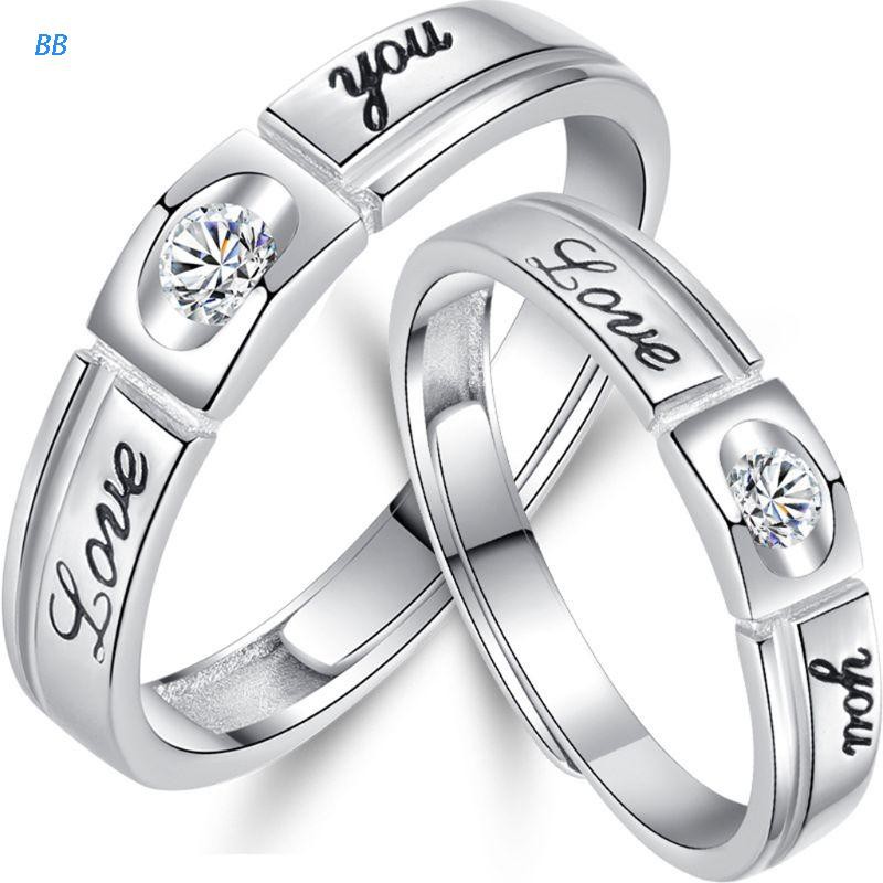 Anillos de promesa para hombre y mujer ZHUBAO para l y su coraz n