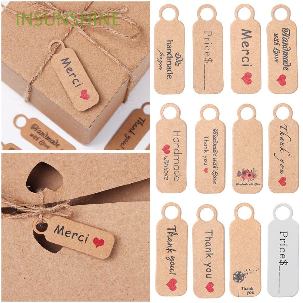 Amosfun - Etiquetas de papel kraft hechas con amor, etiquetas de papel  hechas a mano, etiquetas de papel para colgar en el hogar, tienda, bar,  cocina