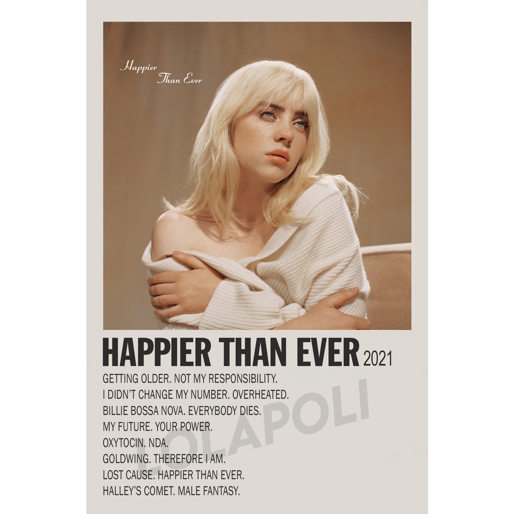 Álbum De Portada De Póster Más Feliz Que Nunca-Billie Eilish | Shopee México