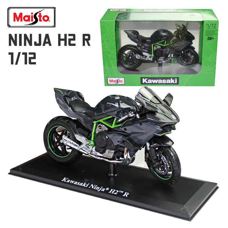 Maisto 1 : 12 KAWASAKI NINJA H2R Motocicleta Aleación Diecast Modelo De  Juguete Con Base De Simulación De La Colección De Motos Juguetes De Regalo  1/18 Escala