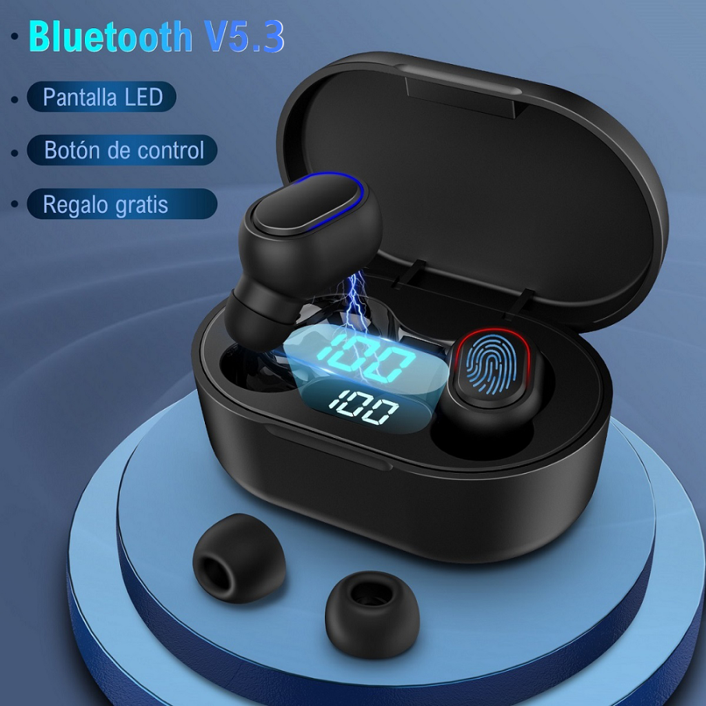 1 Hora Audifonos Inalambricos Bluetooth 5.3, Auriculares Inalámbricos  In-Ear Audífonos Bluetooth con Micrófono Compatible con Samsung Galaxy