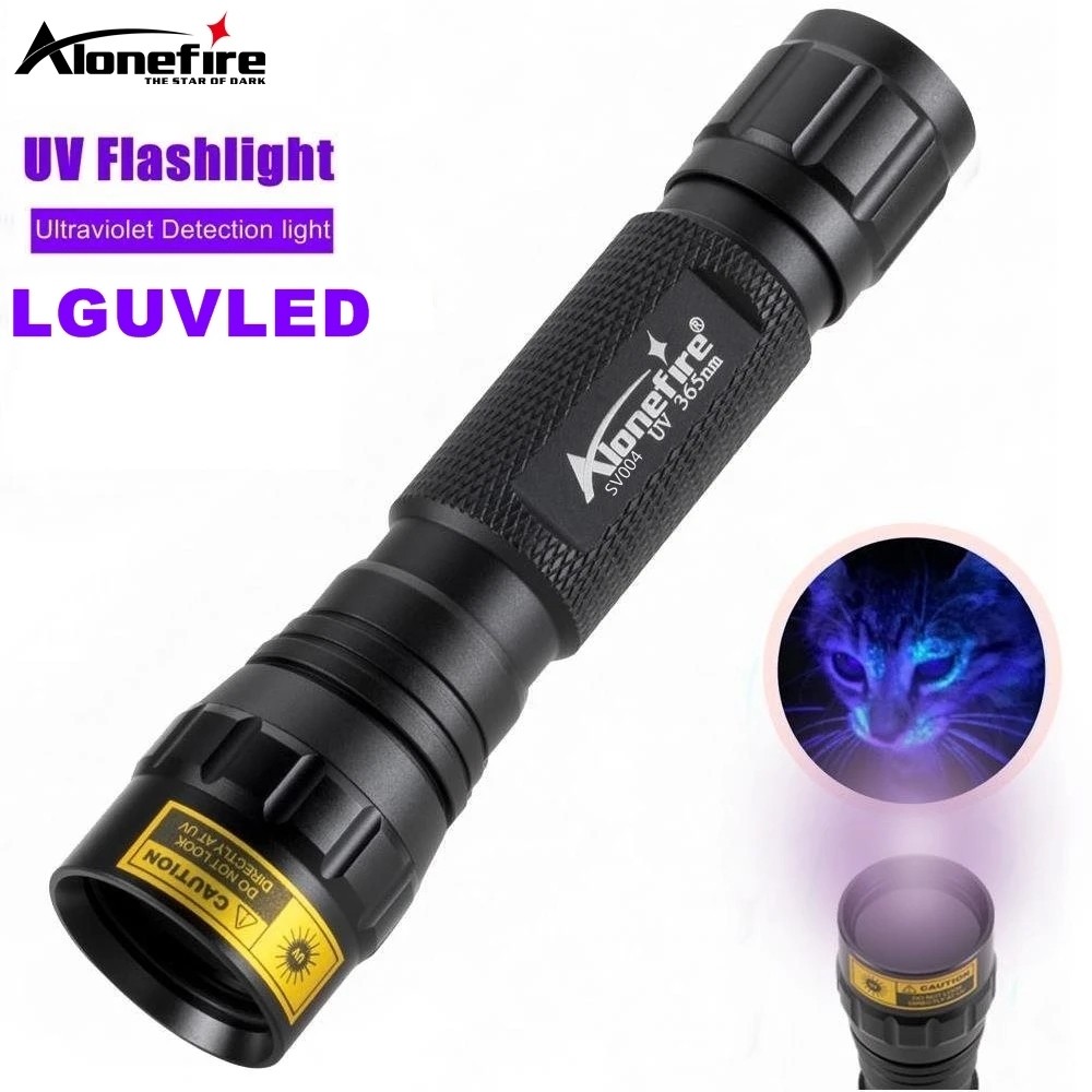 Linterna UV Luz Ultravioleta 395NM Zoom Detector Manchas Marcador