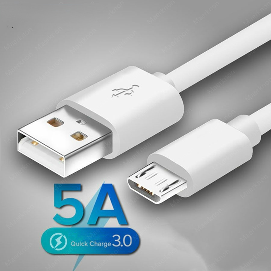 Cable De Carga Súper Rápida 5A/Micro USB/Sincronización De Datos Para  Android/Cables De Cargador De Teléfono