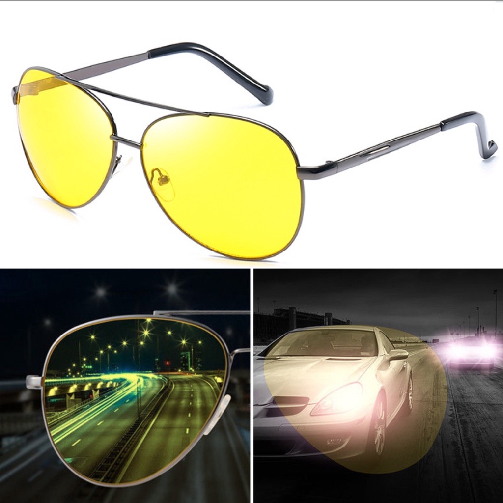 Lentes de conducción nocturna para hombres y mujeres, elegantes lentes  polarizados de visión nocturna para conducir, protección UV400, lentes HD