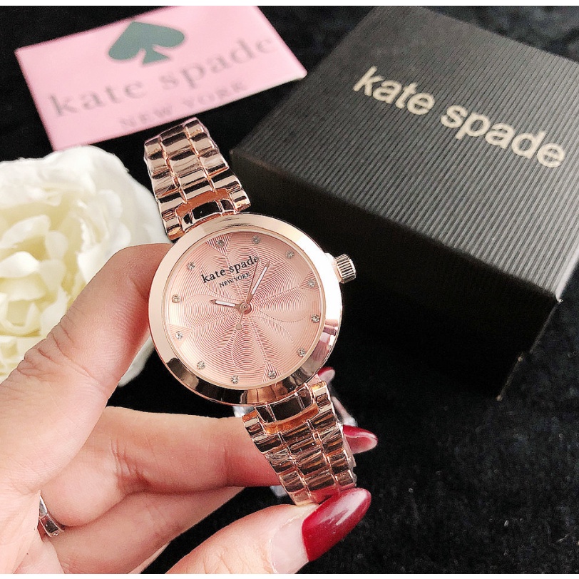 kate spade Reloj De Cuarzo Con Banda De Acero Para Mujer Shopee