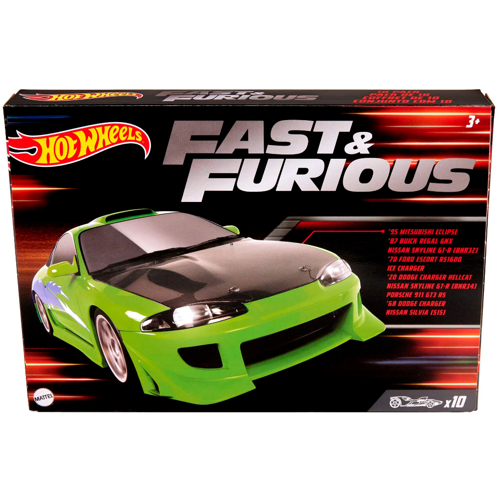 Hot Wheels hotwheels Rápido Y Furioso Tema 10pack-Juguetes De Coches De  Carreras | Shopee México