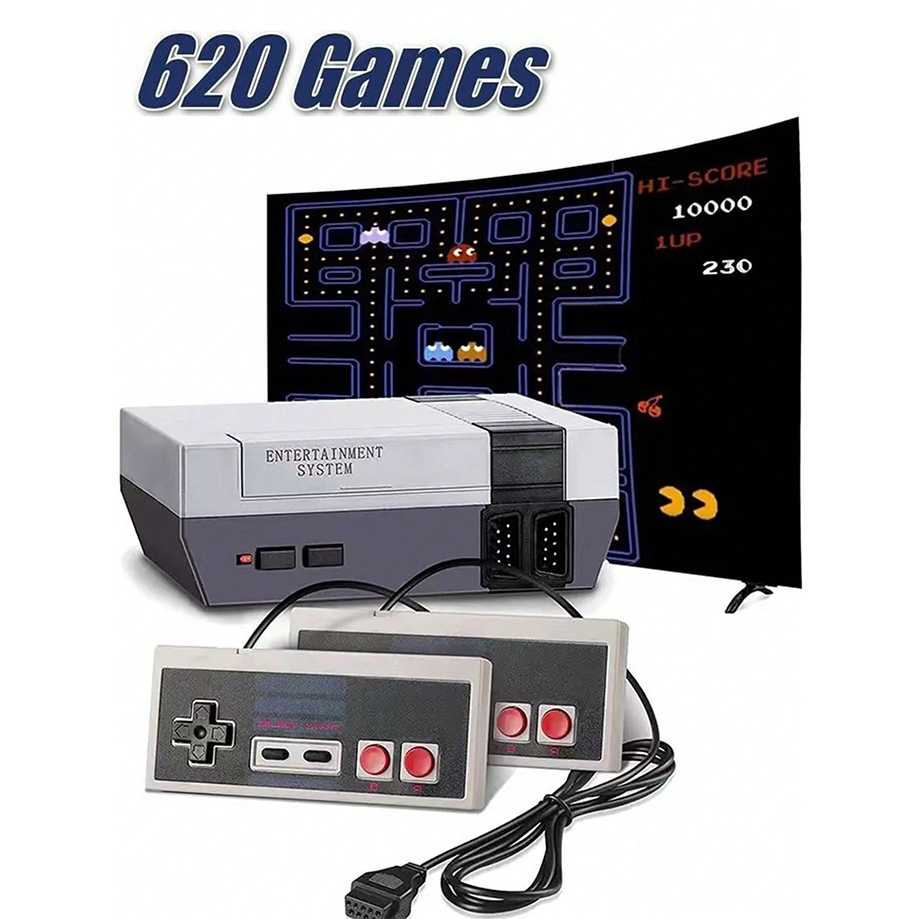 Consola de juegos retro el clásico sistema de mini videojuegos incorpora  620 juegos en la consola de televisión FC nes de 8 dígitos para adultos y  niños | Shopee México