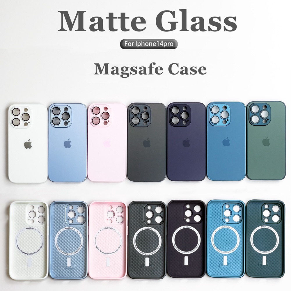 Para iPhone 14 Pro Max AG Película de vidrio templado de cubierta completa  esmerilada mate