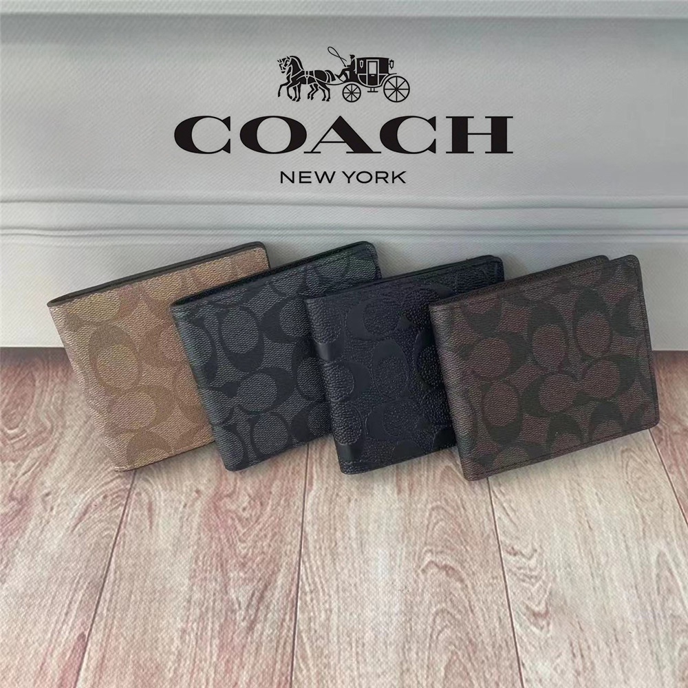 Cartera coach 2025 hombre cafe