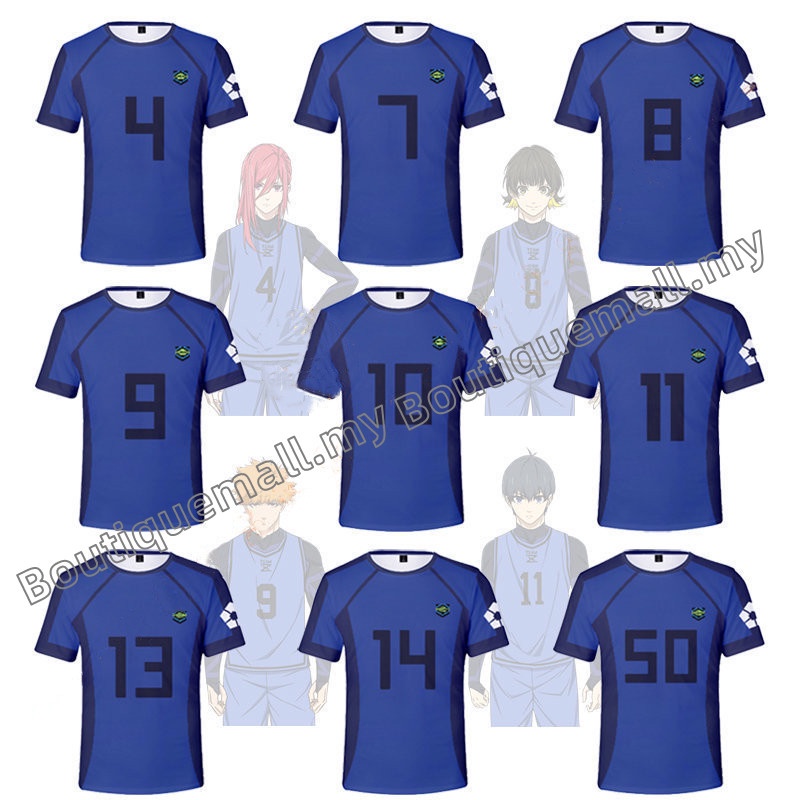 Camiseta unisex Blue Lock Anime Personajes - Mandragora Store