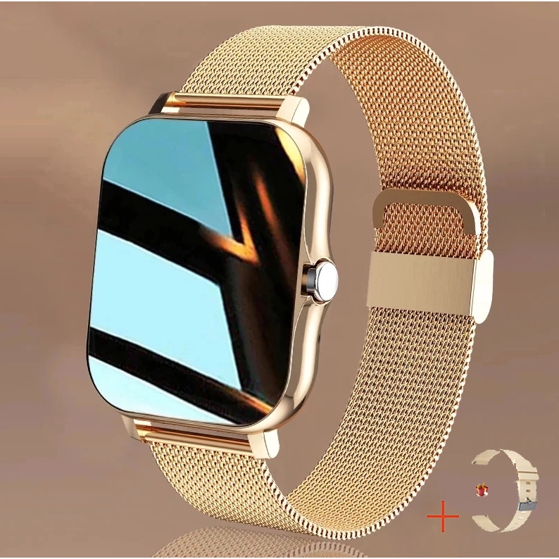 Reloj smartwatch dorado new arrivals