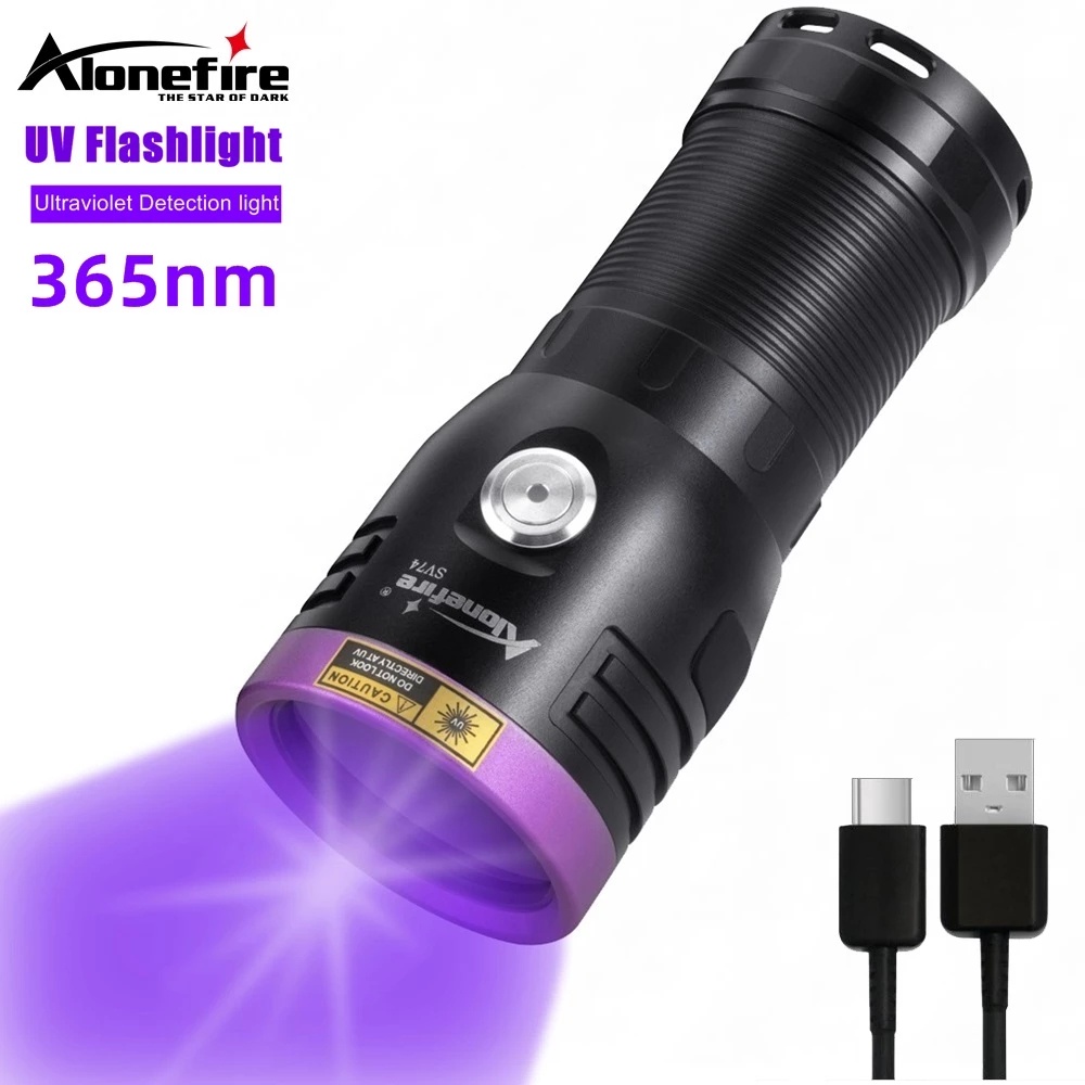 Linterna UV Luz Ultravioleta 395NM Zoom Detector Manchas Marcador