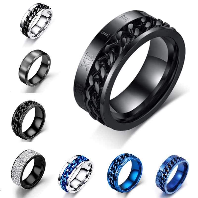 Anillos de 2025 hombre color negro