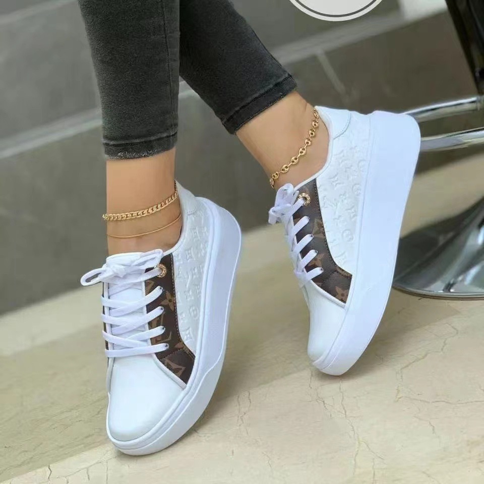 LV Tenis Mujer 2022 Moda De Las Mujeres Transpirable Ligero Zapatillas De  Deporte Suave Y Duradero Zapatos Casuales