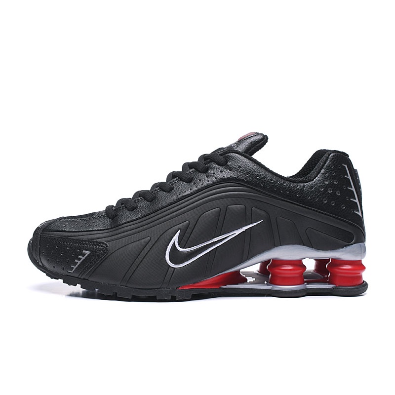 Nike shox rojos store con negro