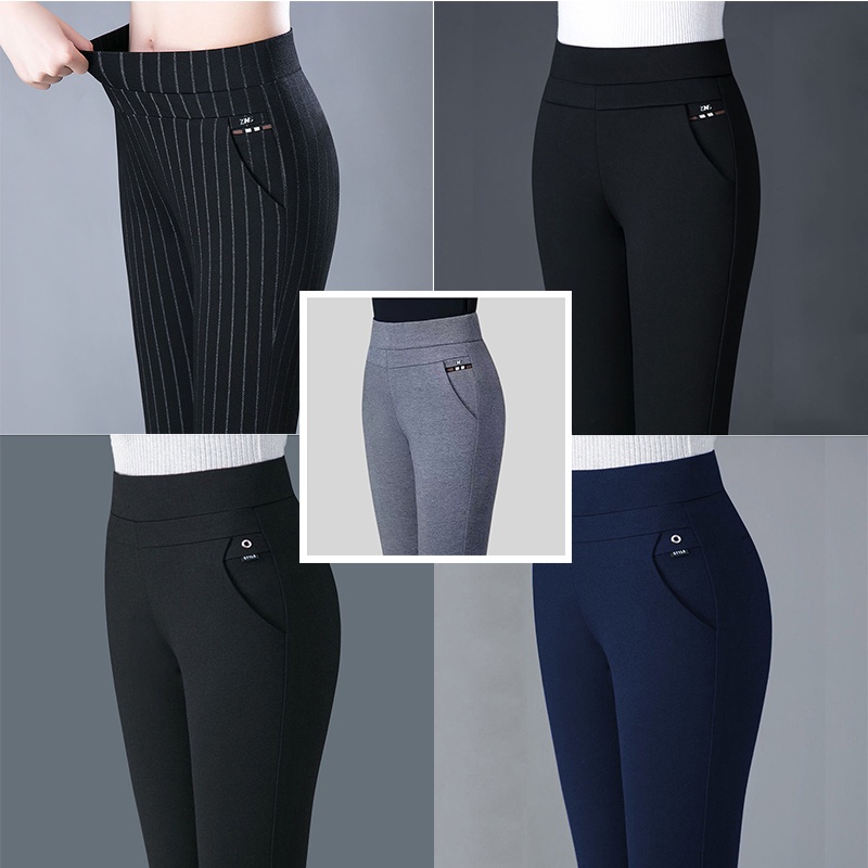 Pierna Ancha Pantalones De Traje Holgado Largo Mujeres Cintura Alta  Drapeado Corte Recto Estilo Coreano Casual Suelto Negro Blanco Mujer Más  Tamaño De Las Señoras Fregado