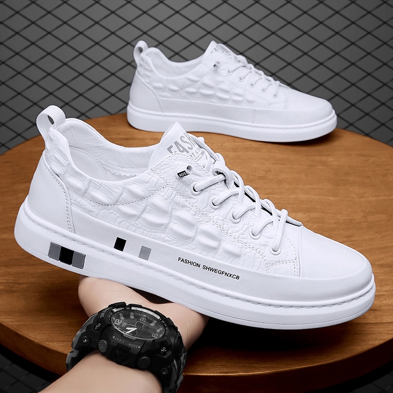 Tenis blancos best sale hombre de moda