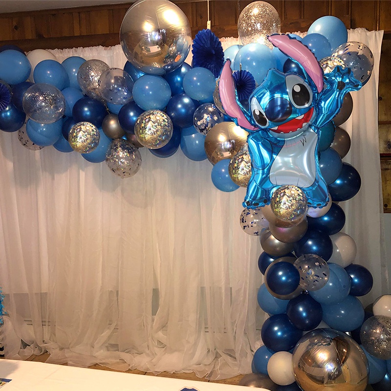  6 globos de fiesta de Lilo y Stitch para fiesta temática de  puntada, globos de película de aluminio, para decoración de fiesta de  cumpleaños : Juguetes y Juegos
