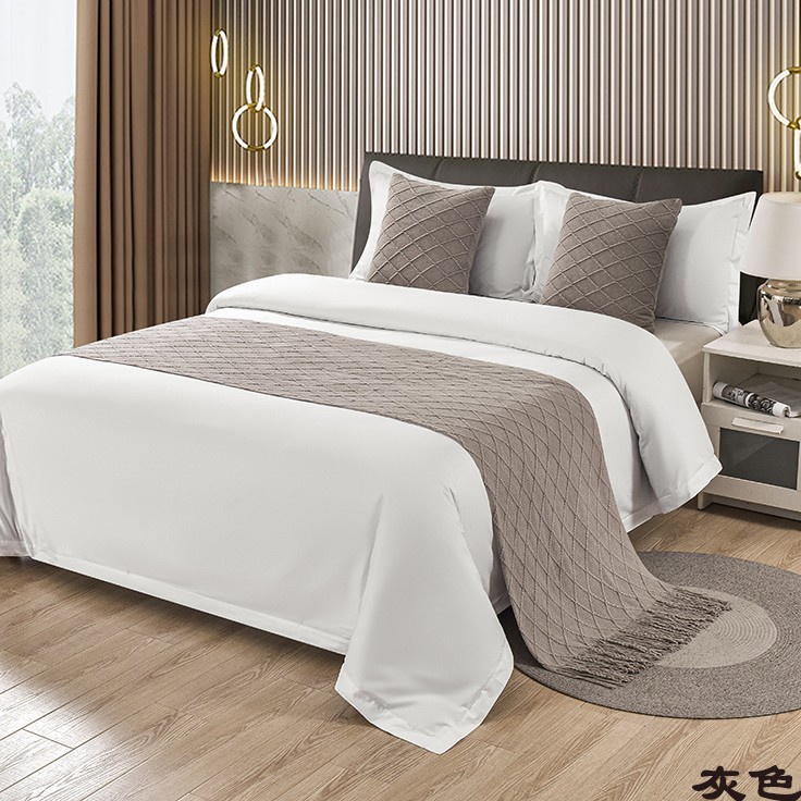 Cama de hotel calidad corredores y bufandas moderna cama Spread hogar cama  decoración cama corredores para cama king size cama mantas para pie de cama