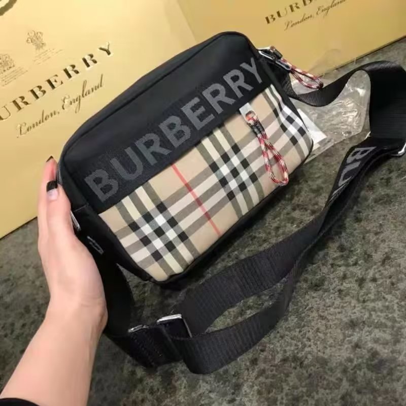 BURBERRY Nuevo Dise o Casual Bandolera De Cuero Bolso De Hombro