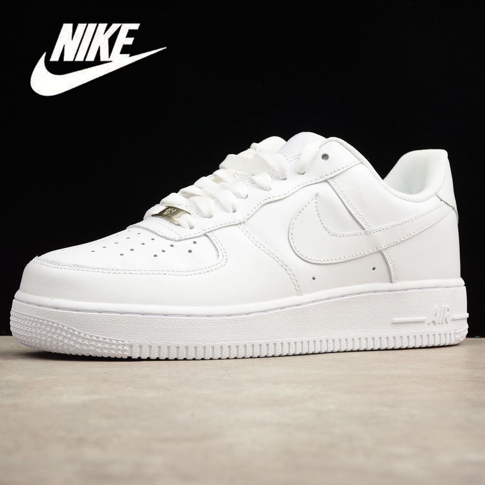Air Force One board Zapatos Puro Blanco AF1 De Los Hombres Las Mujeres Blancos Bajos Fosforo Completo Amantes Estudiante De Ocio Deportivos Shopee Mexico