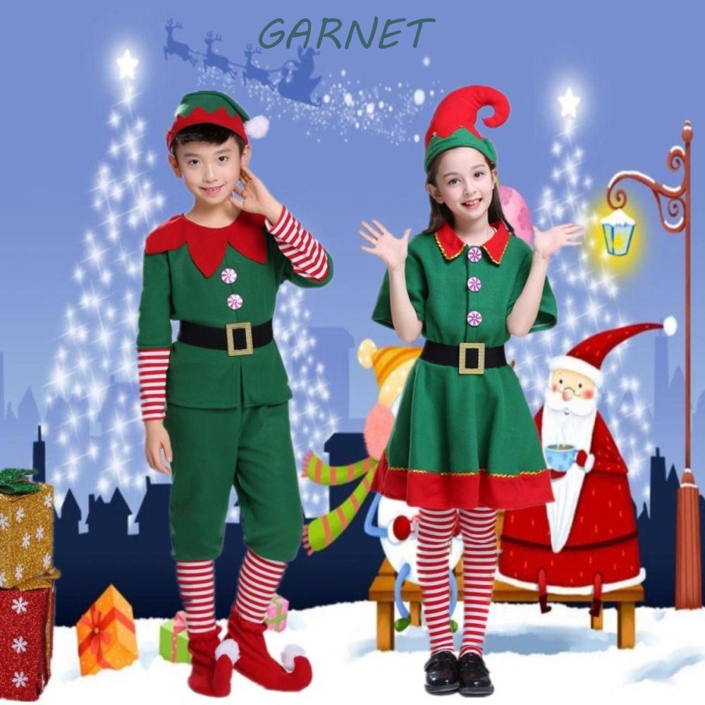 Disfraz De Duende Verde Granate , Accesorios De Tela Para Fiestas Vestido  De Cosplay De Navidad , Calcetines Creativos Sombrero De Fiesta Para Niños  Y Adultos | Shopee México