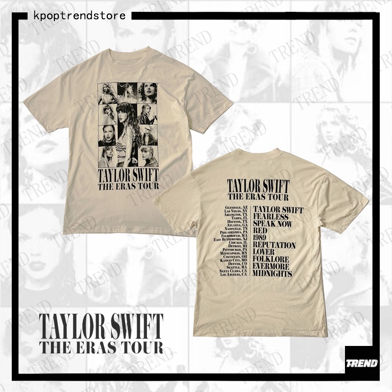 Taylor Swift the Eras Tour Concert Merch Mismo Camiseta De Algodón Para  Hombres Mujeres Talla Grande Coreano Suelto Cuello Redondo Manga Corta  Harajuku Verano Moda Casual Pareja