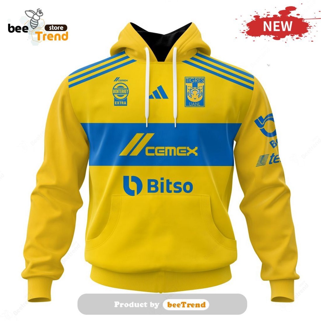 Personalized LIGA MX FC Juarez 2023 - 2024 Home Kits Sweater Hoodie 3D -  Beetrendstore Store